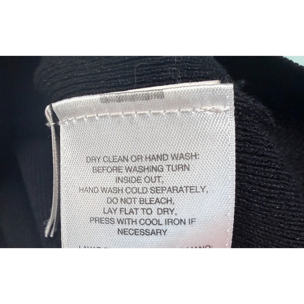 Anne Klein Half Sleeve Turtleneck Sweater Black Top Womens -Sz M Tag Reads AL - Picture 8 of 15